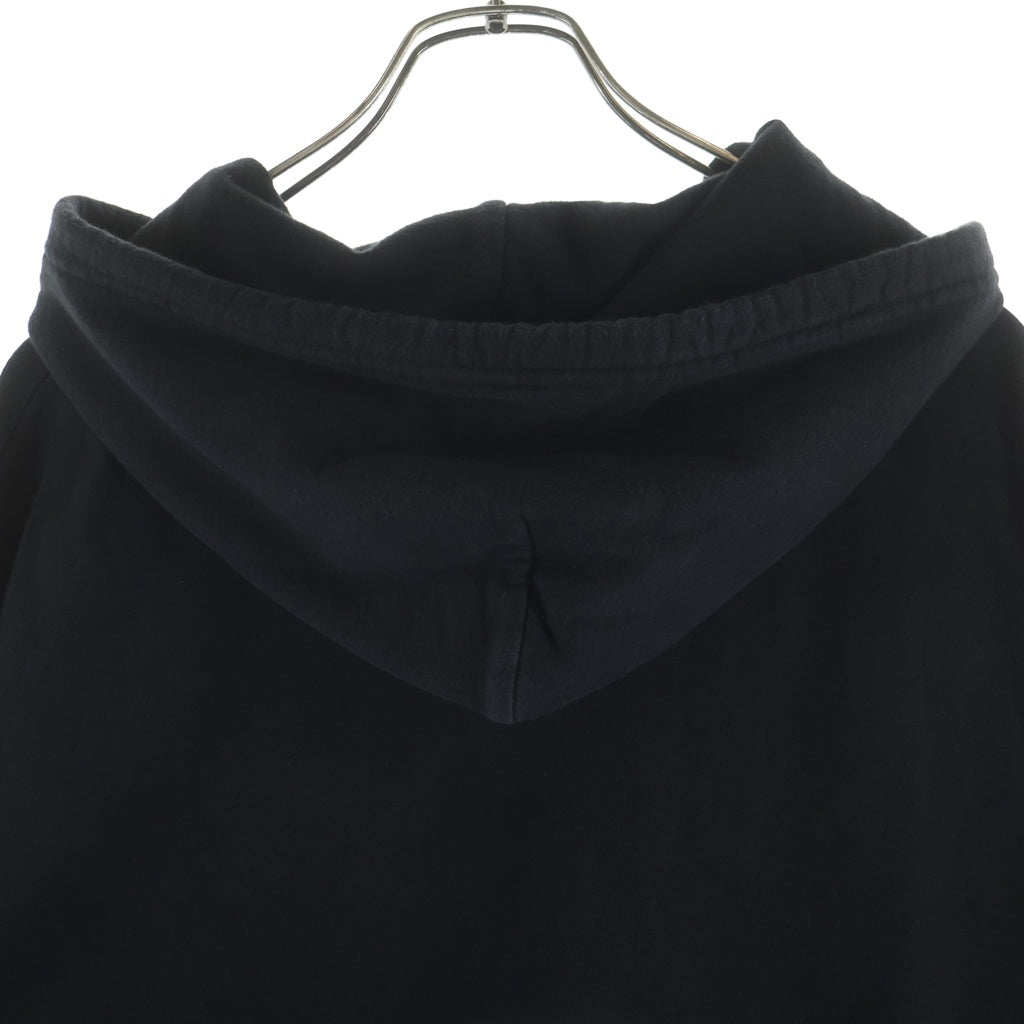 CHROME HEARTS(クロムハーツ) SWTSHRT PLVR マリブ限定 バックホースシュープリント ジップアップパーカー ブラック