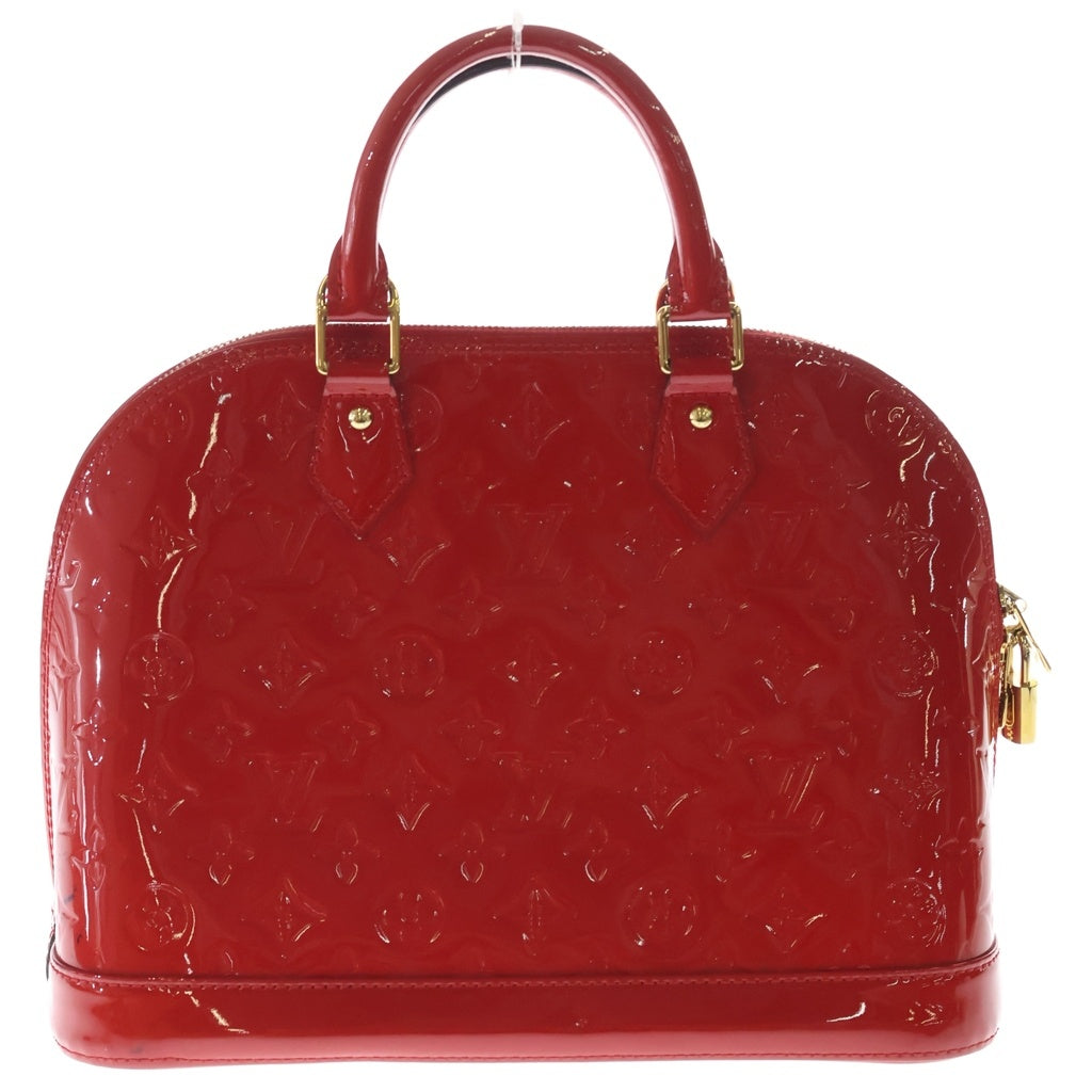 LOUIS VUITTON(ルイヴィトン) モノグラム ヴェルニ アルマPM パテントレザーハンドバッグ M90096 ポムダムール レッド レディース