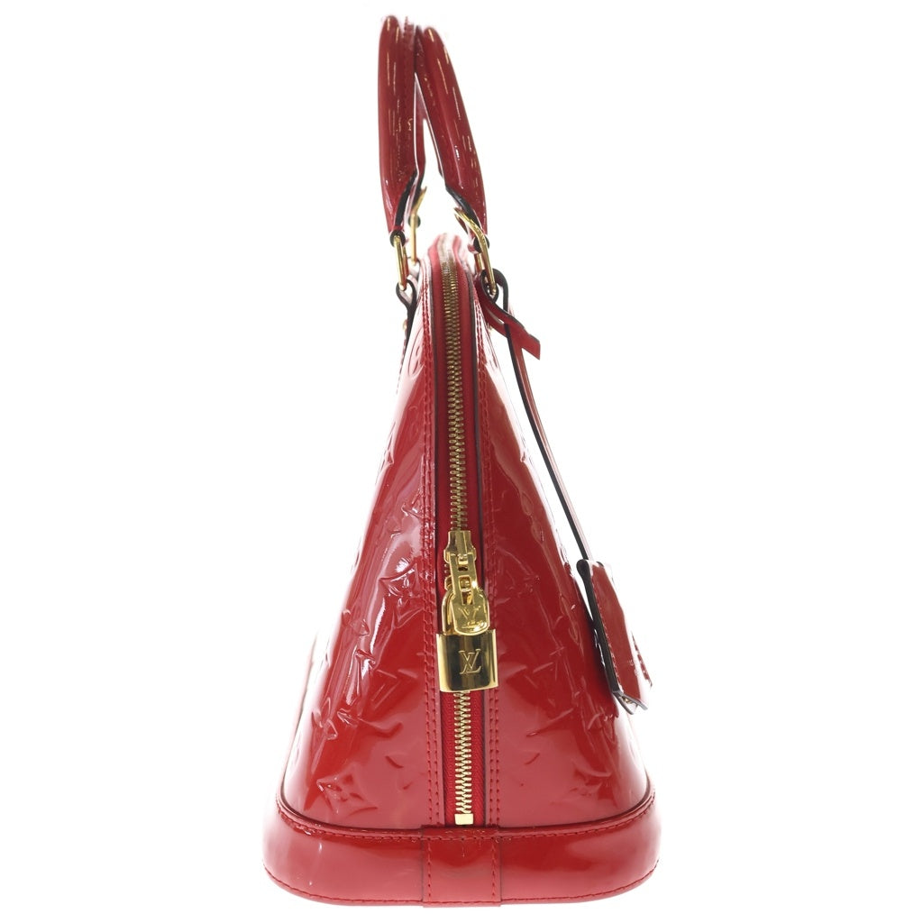 LOUIS VUITTON(ルイヴィトン) モノグラム ヴェルニ アルマPM パテントレザーハンドバッグ M90096 ポムダムール レッド レディース