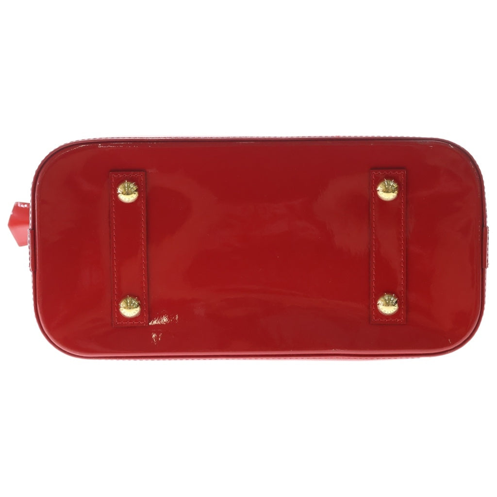 LOUIS VUITTON(ルイヴィトン) モノグラム ヴェルニ アルマPM パテントレザーハンドバッグ M90096 ポムダムール レッド レディース