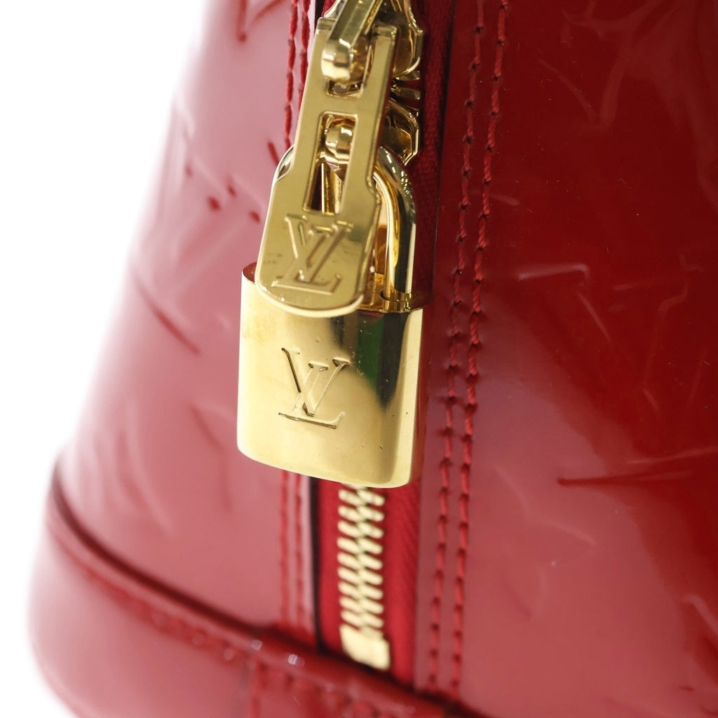 LOUIS VUITTON(ルイヴィトン) モノグラム ヴェルニ アルマPM パテントレザーハンドバッグ M90096 ポムダムール レッド レディース