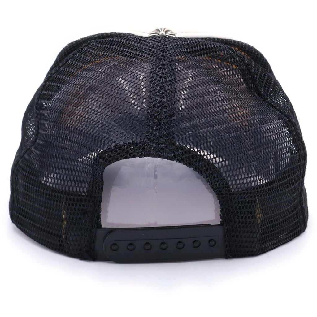 CHROME HEARTS(クロムハーツ) TRUCKER CAP トラッカーキャップ CHパッチクロスボール付メッシュキャップ 帽子 ブラック/ホワイト