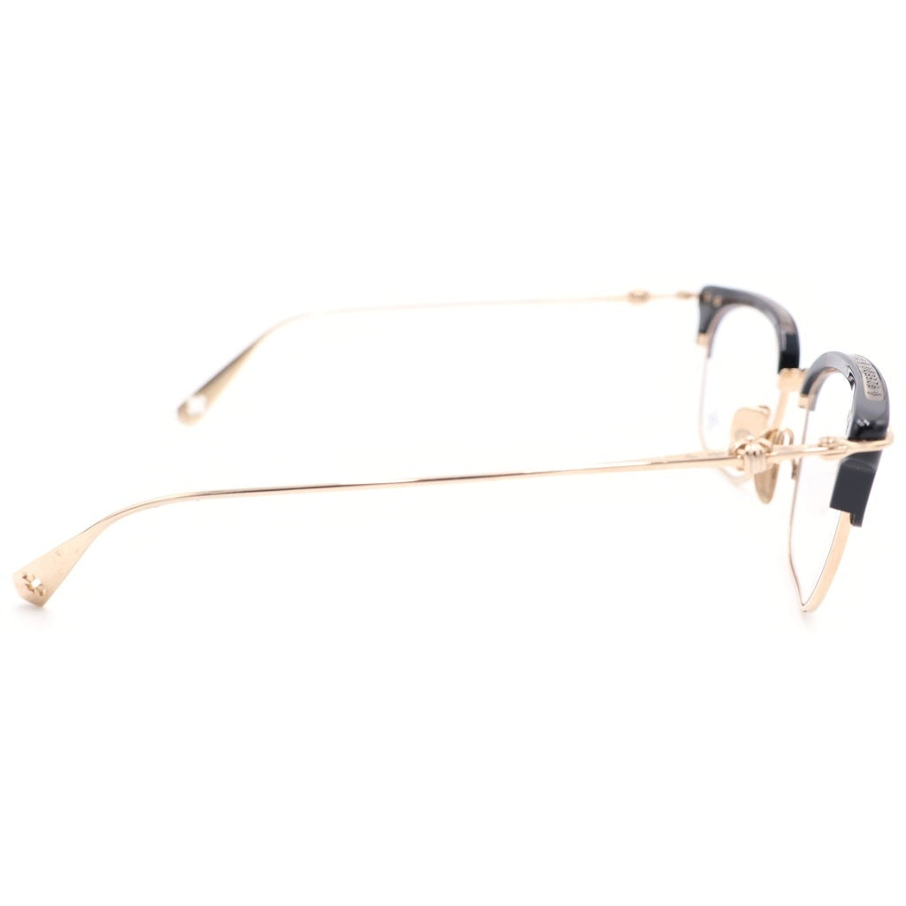 CHROME HEARTS(クロムハーツ) SLUNTRADICTION ハーフリム 眼鏡 アイウェア ブラック/ゴールド