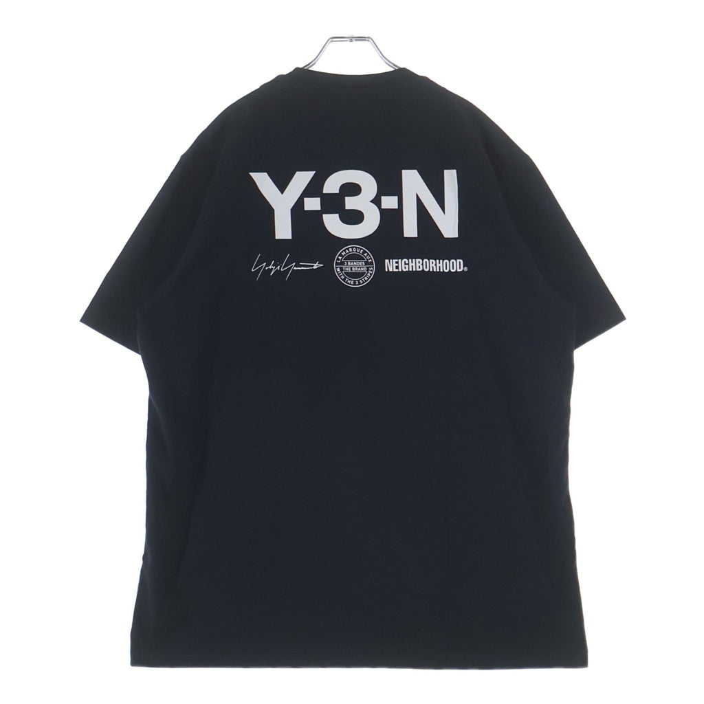 Y-3(ワイスリー) ×NEIGHBORHOODNBHD GRAPHIC TEE エヌビーエイチディー グラフィック ティーKC8823 ブラック