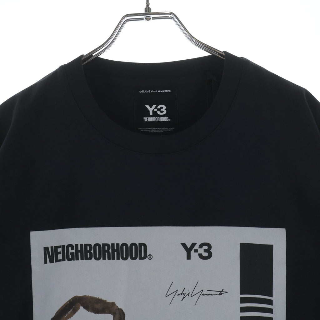 Y-3(ワイスリー) ×NEIGHBORHOODNBHD GRAPHIC TEE エヌビーエイチディー グラフィック ティーKC8823 ブラック