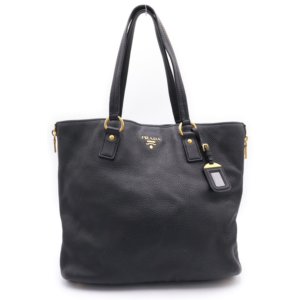 PRADA(プラダ) ロゴレザーハンドバッグ ブラック BR4372 レディース