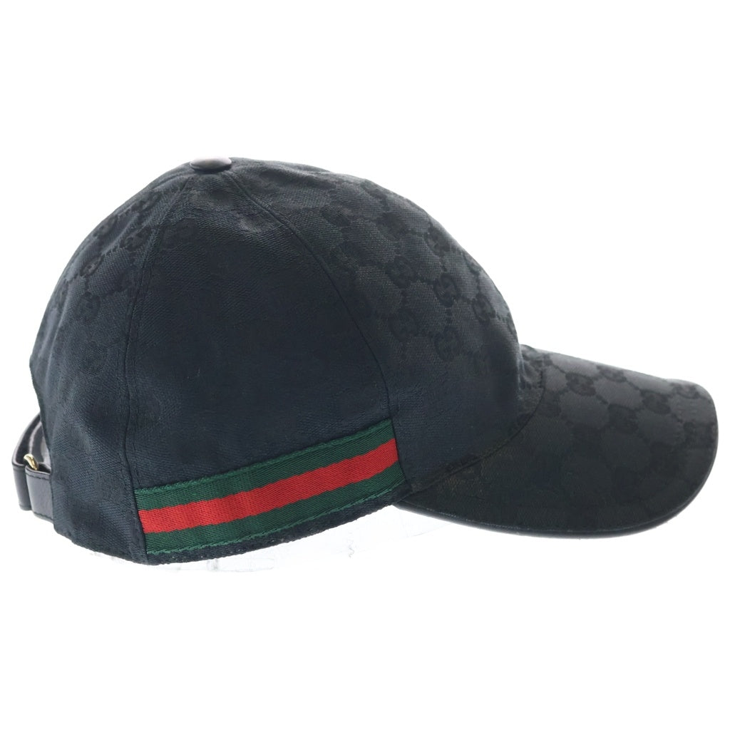 GUCCI(グッチ) GGキャンパスベースボールキャップ ブラック