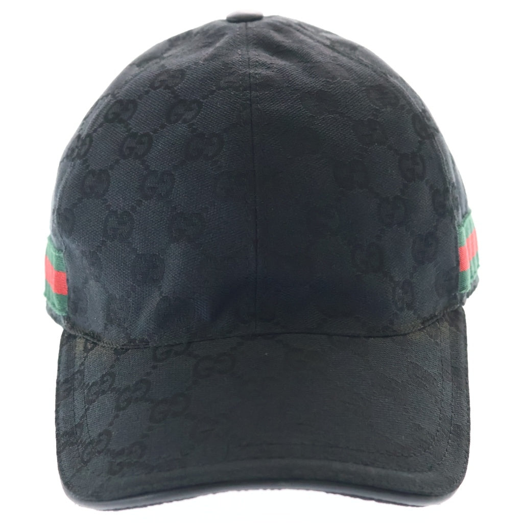 GUCCI(グッチ) GGキャンパスベースボールキャップ ブラック