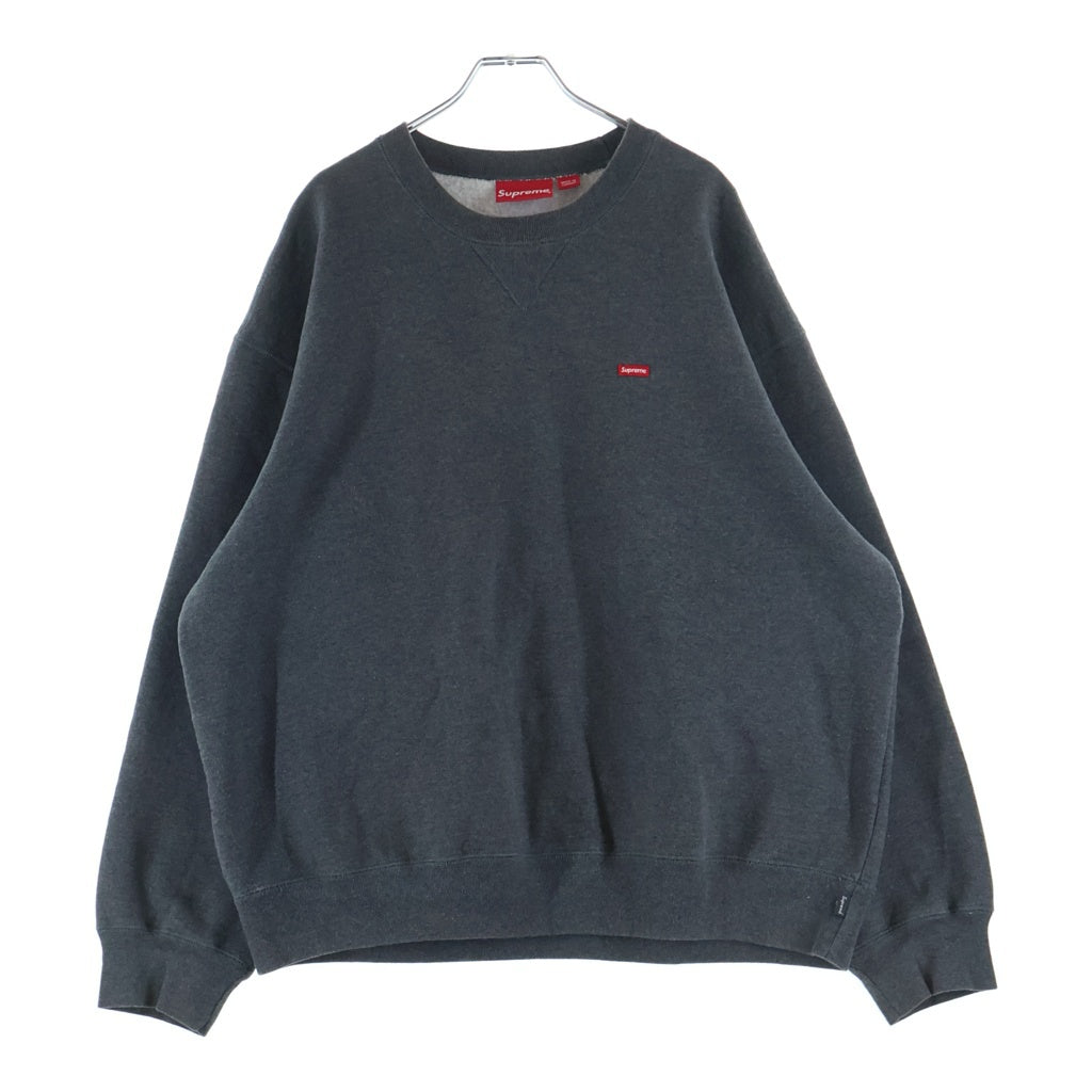SUPREME(シュプリーム) 23AW Small Box Crewneck Charcoal スモールボックスロゴクルーネックスウェットトレーナー チャコールグレー