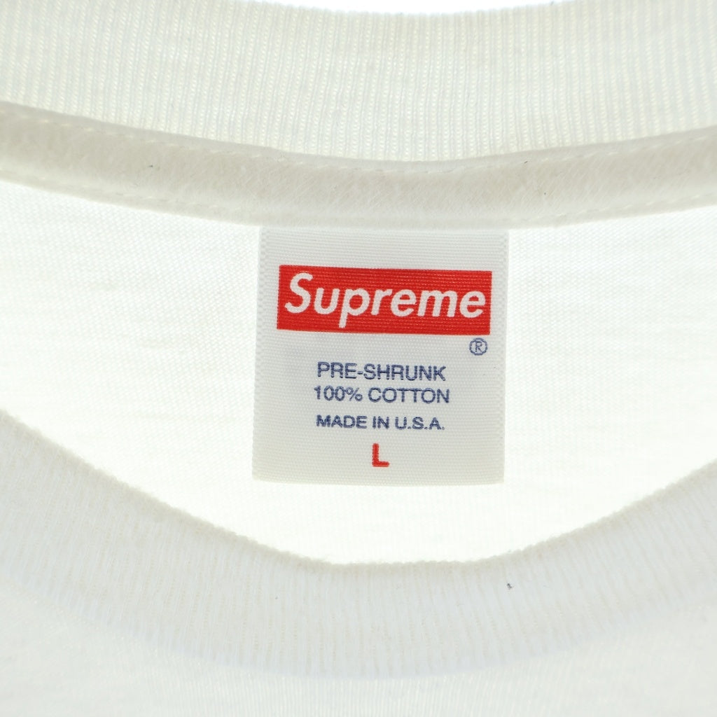 SUPREME(シュプリーム) 20AW Box Logo L/S Tee ボックスロゴプリント クルーネック長袖Tシャツ カットソー ホワイト
