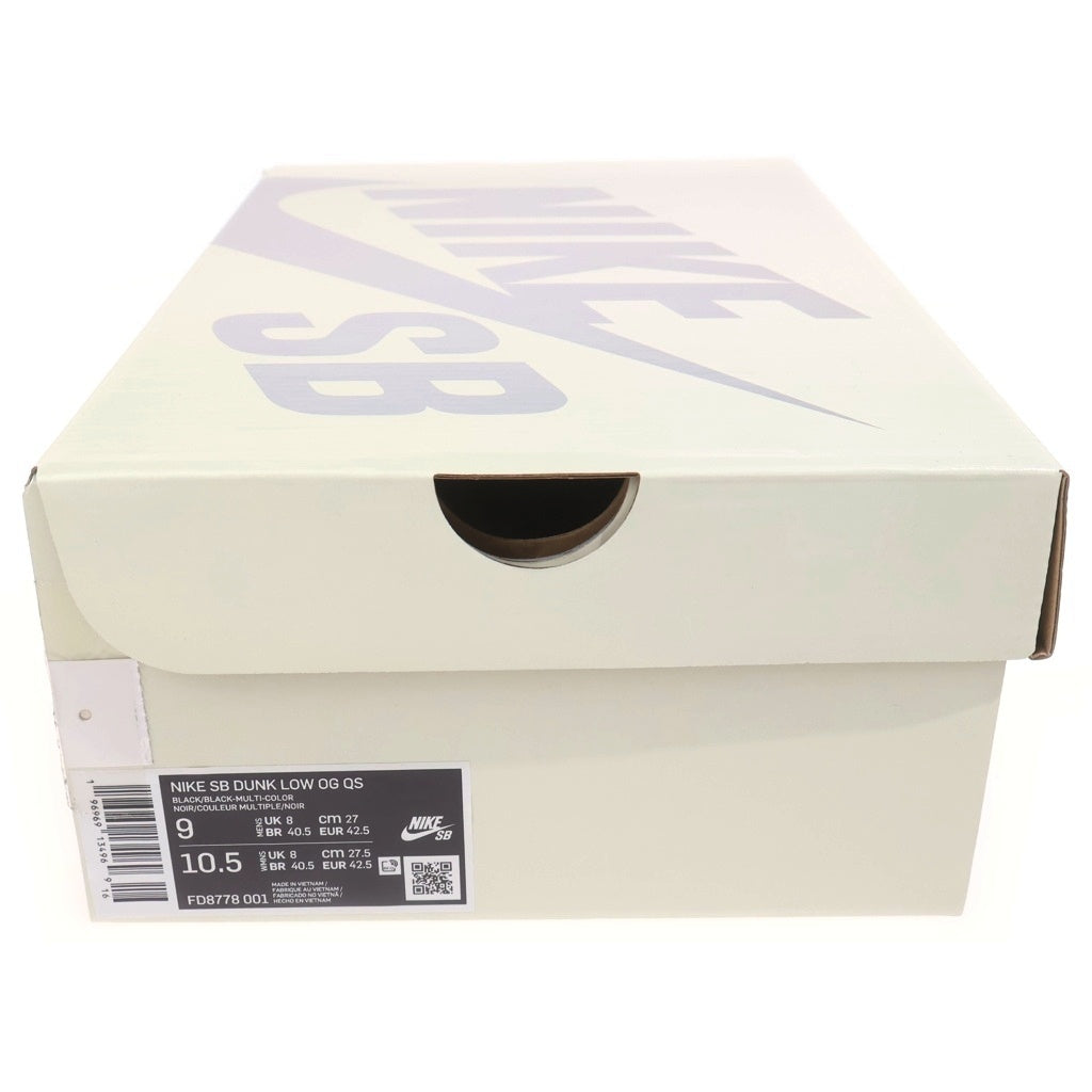SUPREME(シュプリーム) 23AW×NIKE DUNK LOW FD8778-001 シュプリーム ラメルジー エスビー ダンク ローカットスニーカー シューズ ブラック/マルチ US9/27.0cm
