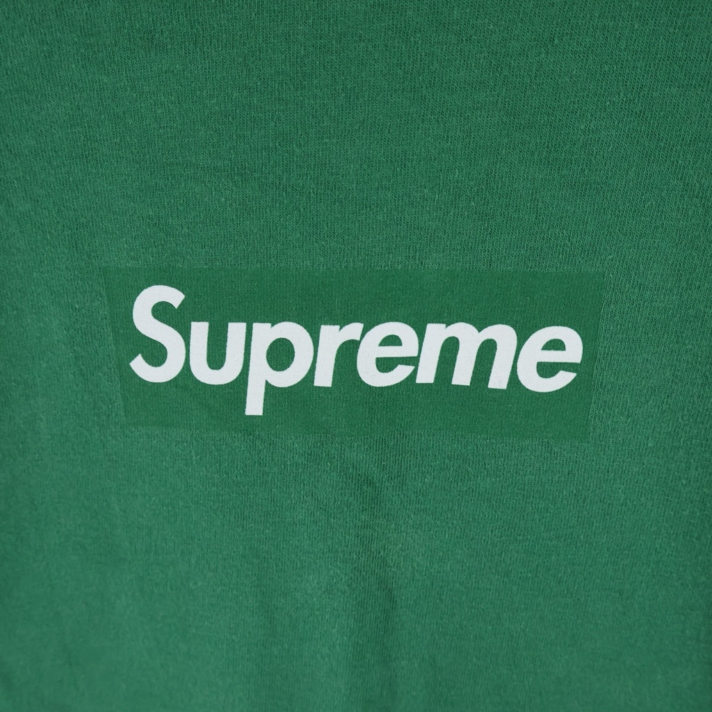 SUPREME(シュプリーム) 20AW Box Logo L/S Tee ボックスロゴプリント クルーネック長袖Tシャツ カットソー グリーン