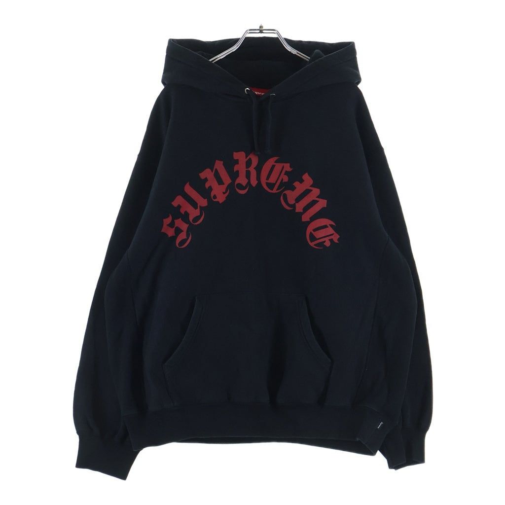SUPREME(シュプリーム) 24AW Printed Arc Hooded Sweatshirt ロゴプリントフーデッドプルオーバーフーディーパーカー ブラック