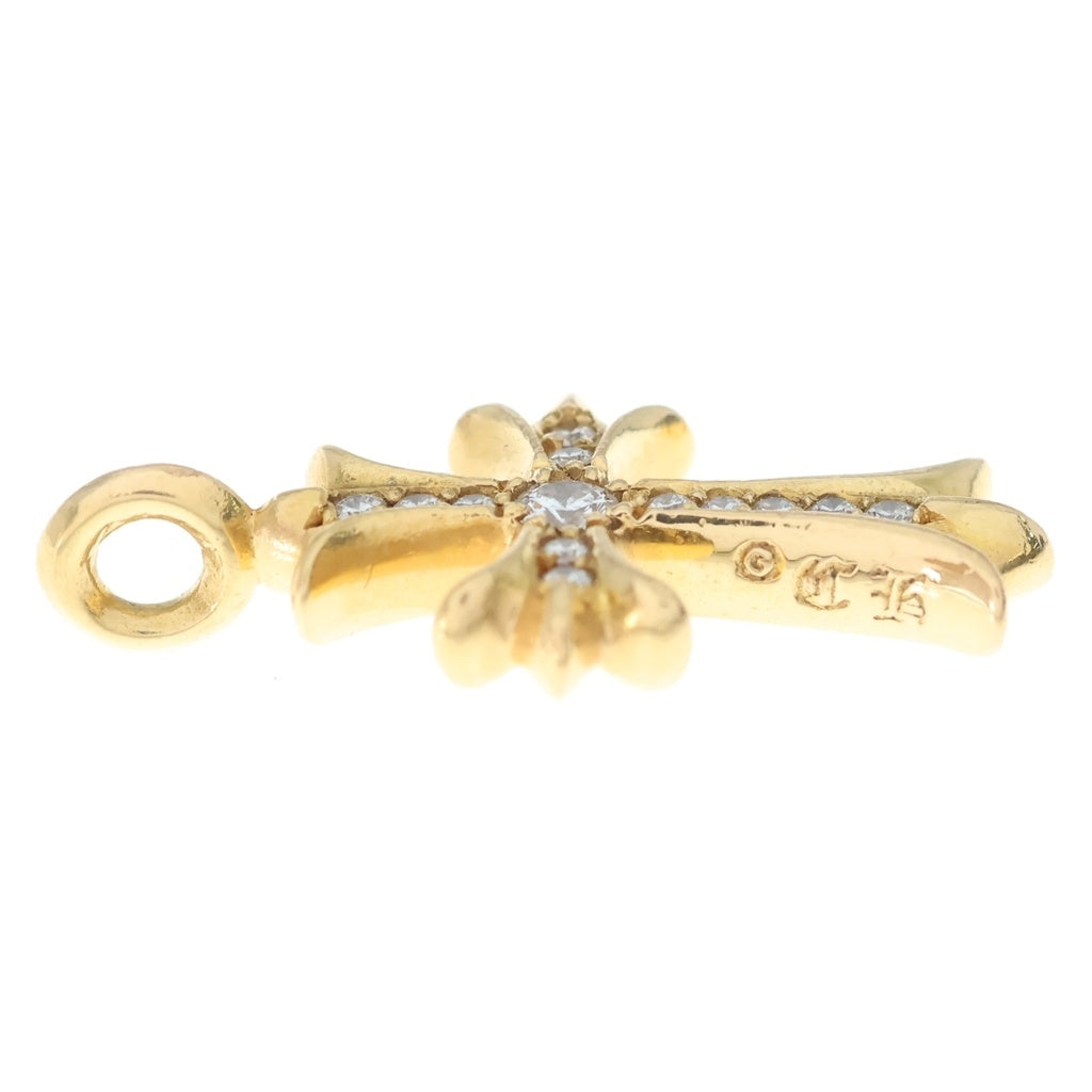 CHROME HEARTS(クロムハーツ) 22K TNY CRSF P/DIA タイニーファットクロス PAVEダイヤ ペンダントトップ ゴールドBCA033