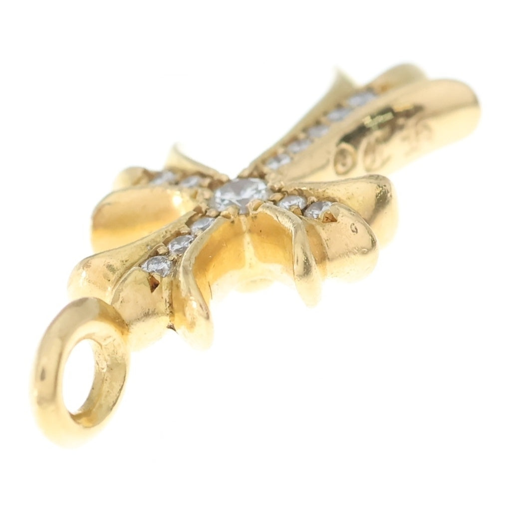 CHROME HEARTS(クロムハーツ) 22K TNY CRSF P/DIA タイニーファットクロス PAVEダイヤ ペンダントトップ ゴールドBCA033