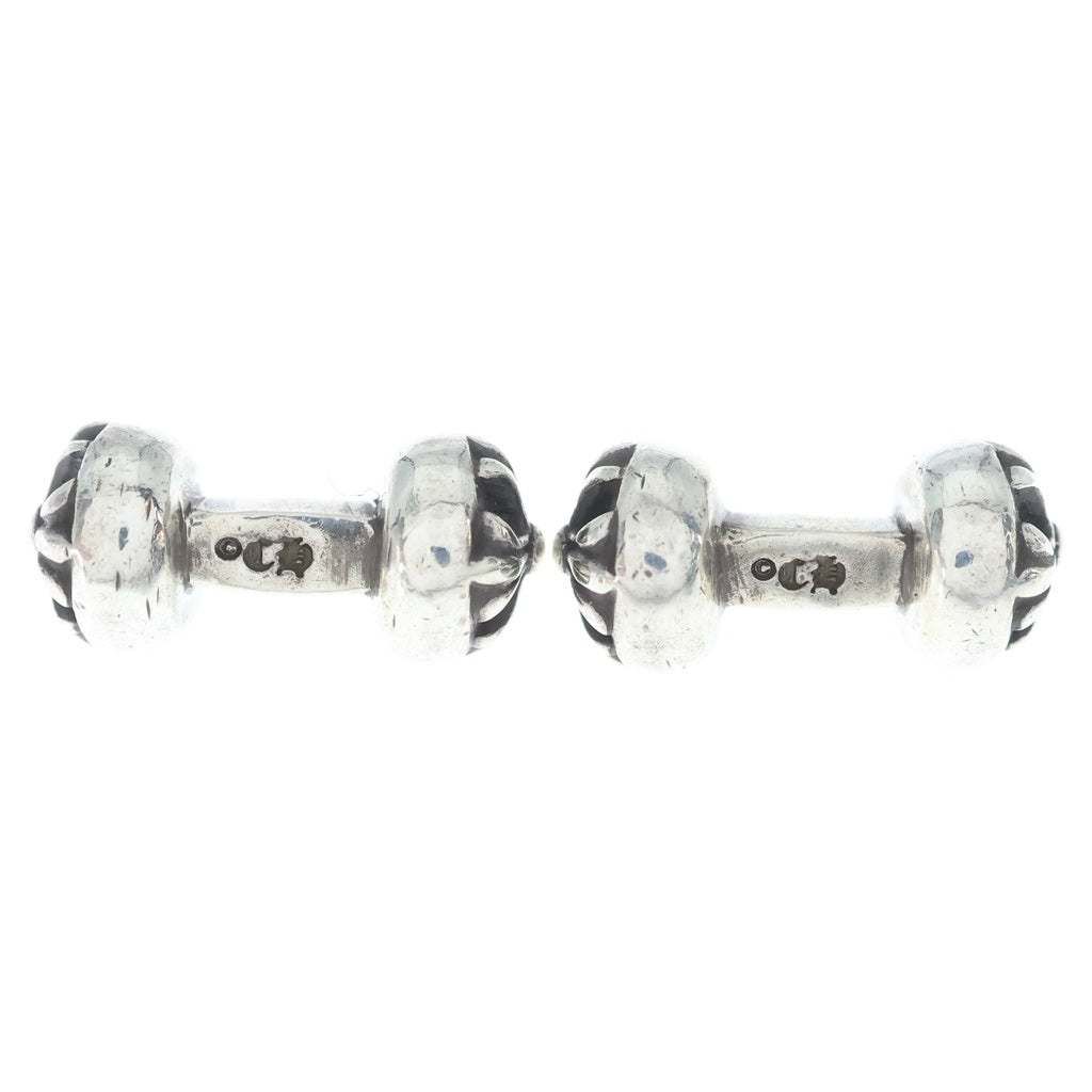CHROME HEARTS(クロムハーツ) CUFFS BARBELL カフスバーベル クロスボール シルバー