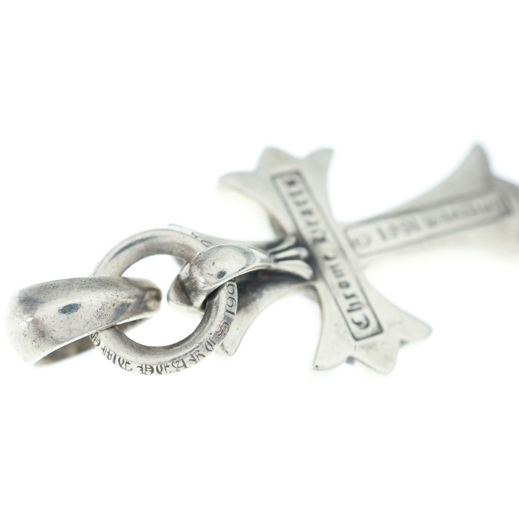 CHROME HEARTS(クロムハーツ) CH CRS SML W/BALE Wベイル スモールCHクロス ペンダントトップ シルバー BCA218