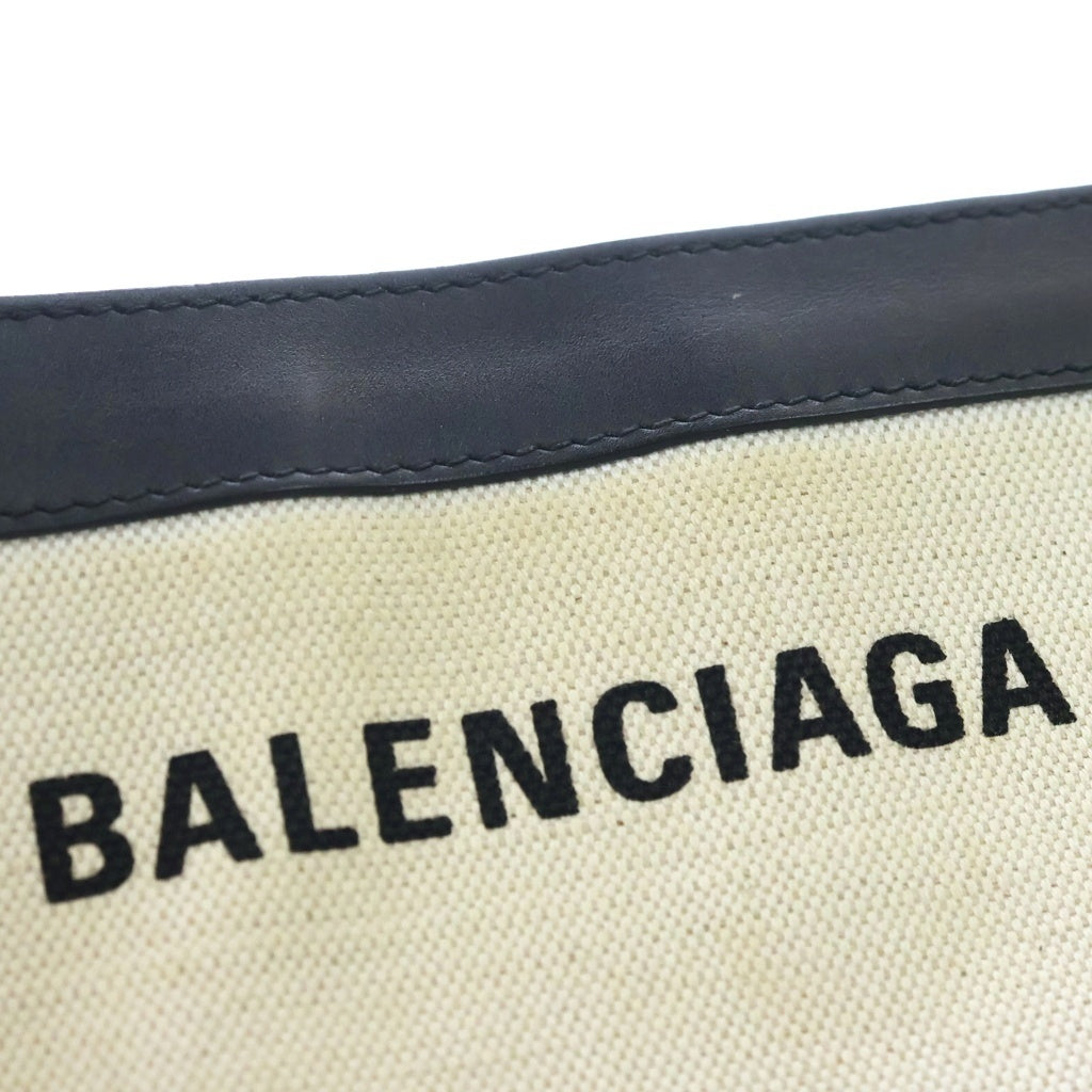 BALENCIAGA(バレンシアガ) ポシェット キャンバス レザー ショルダーバッグ ブラック/ホワイト レディース