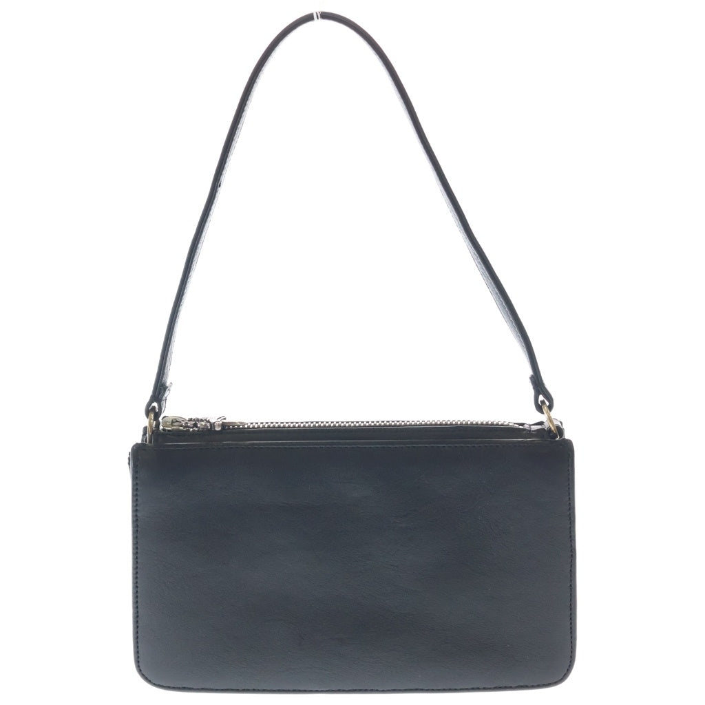 CHROME HEARTS(クロムハーツ) THE NIGHT Leather Hand Bag ザ・ナイト レザーミニハンドバッグ ブラック レディース