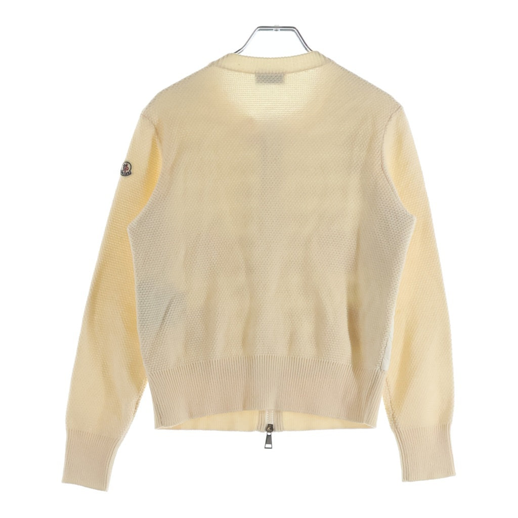 MONCLER(モンクレール) MAGLIONE TRICOT ALLA COREANA ニット切替ライトダウンジャケット D20939474800 アイボリー レディース