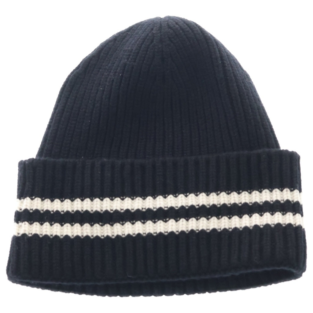 CHANEL(シャネル) 24B AW ロゴワッペンカシミヤビーニー ニットキャップ AAA410 B17819 ブラック