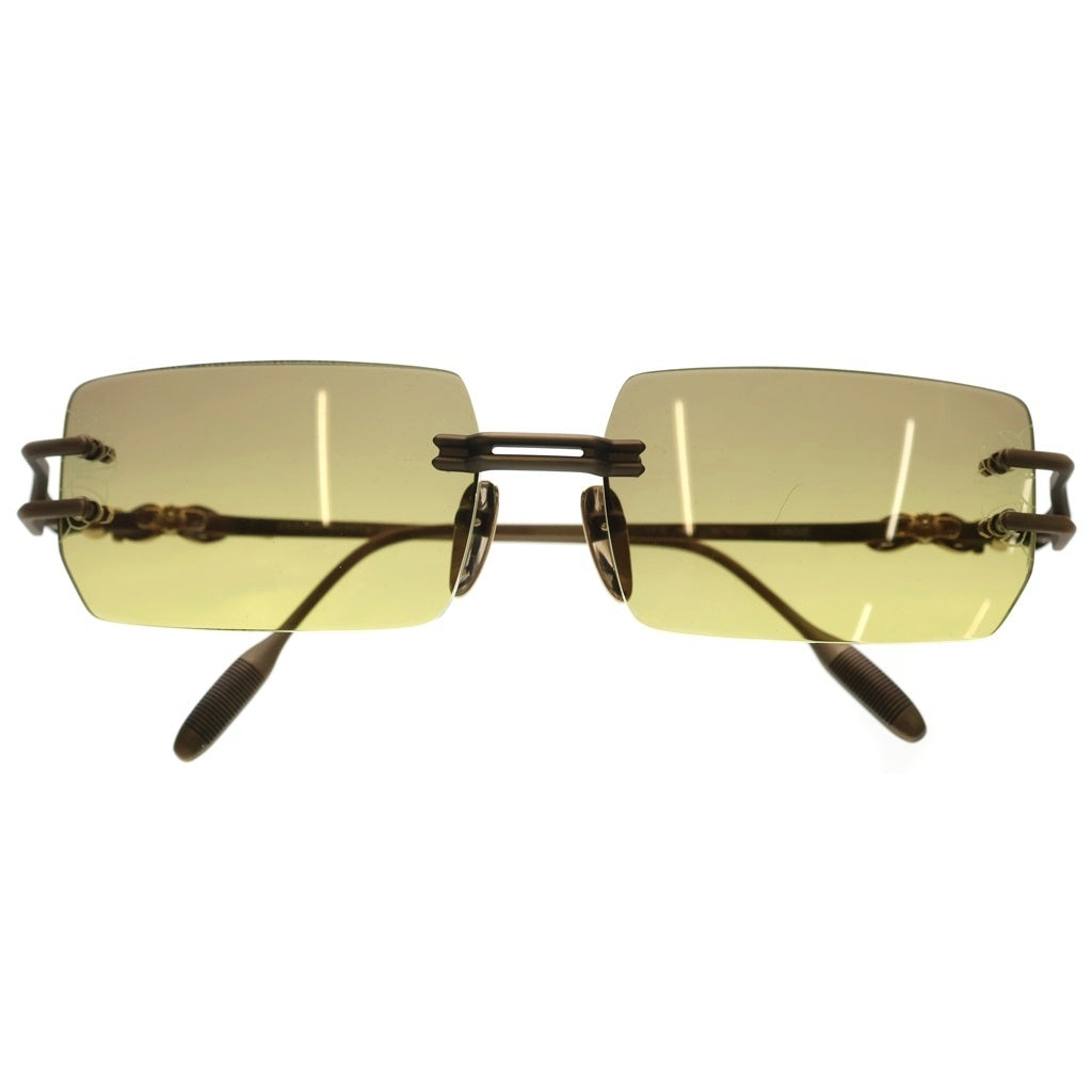 CHROME HEARTS(クロムハーツ) LORDIE リムレス サングラス アイウェア イエロー/ゴールド