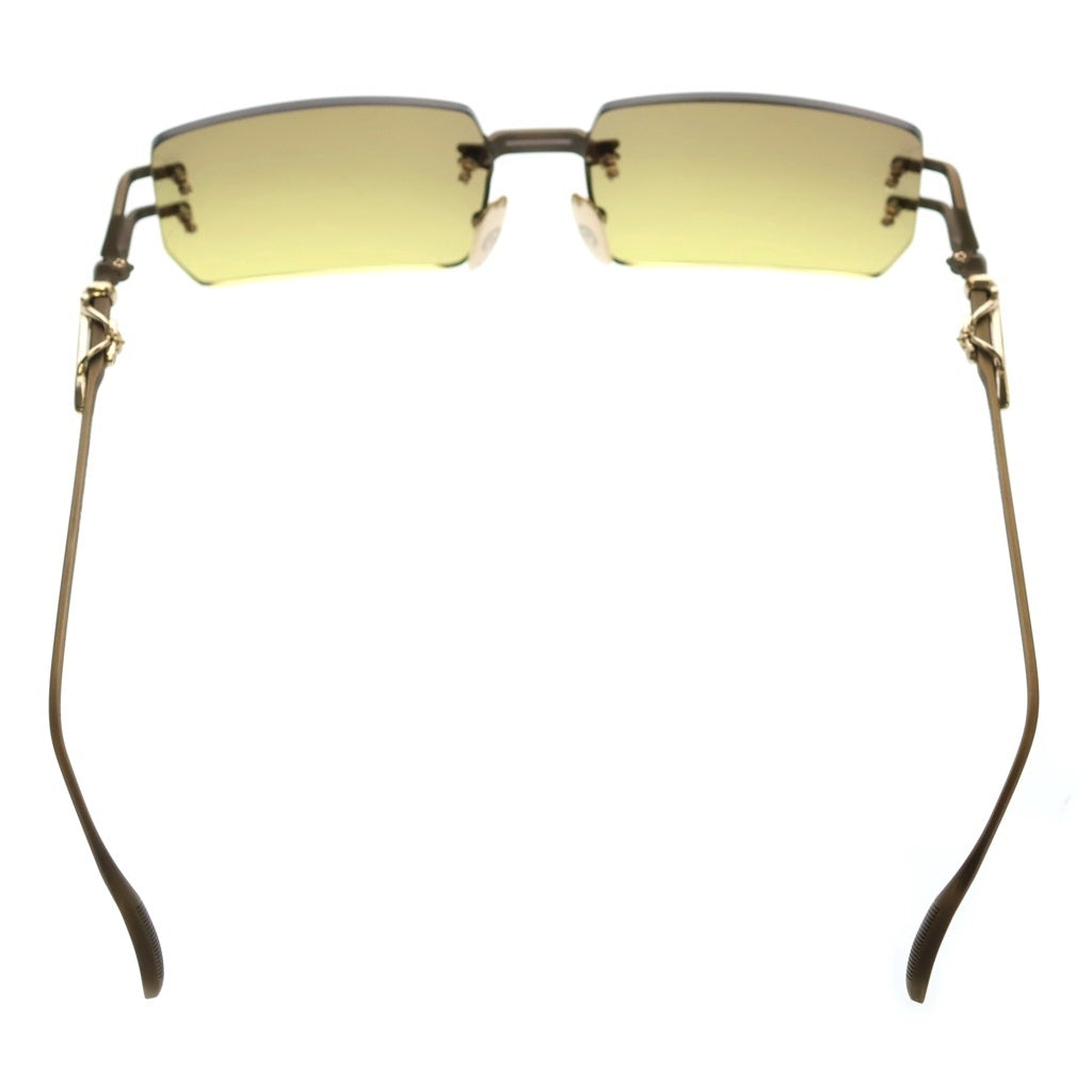CHROME HEARTS(クロムハーツ) LORDIE リムレス サングラス アイウェア イエロー/ゴールド