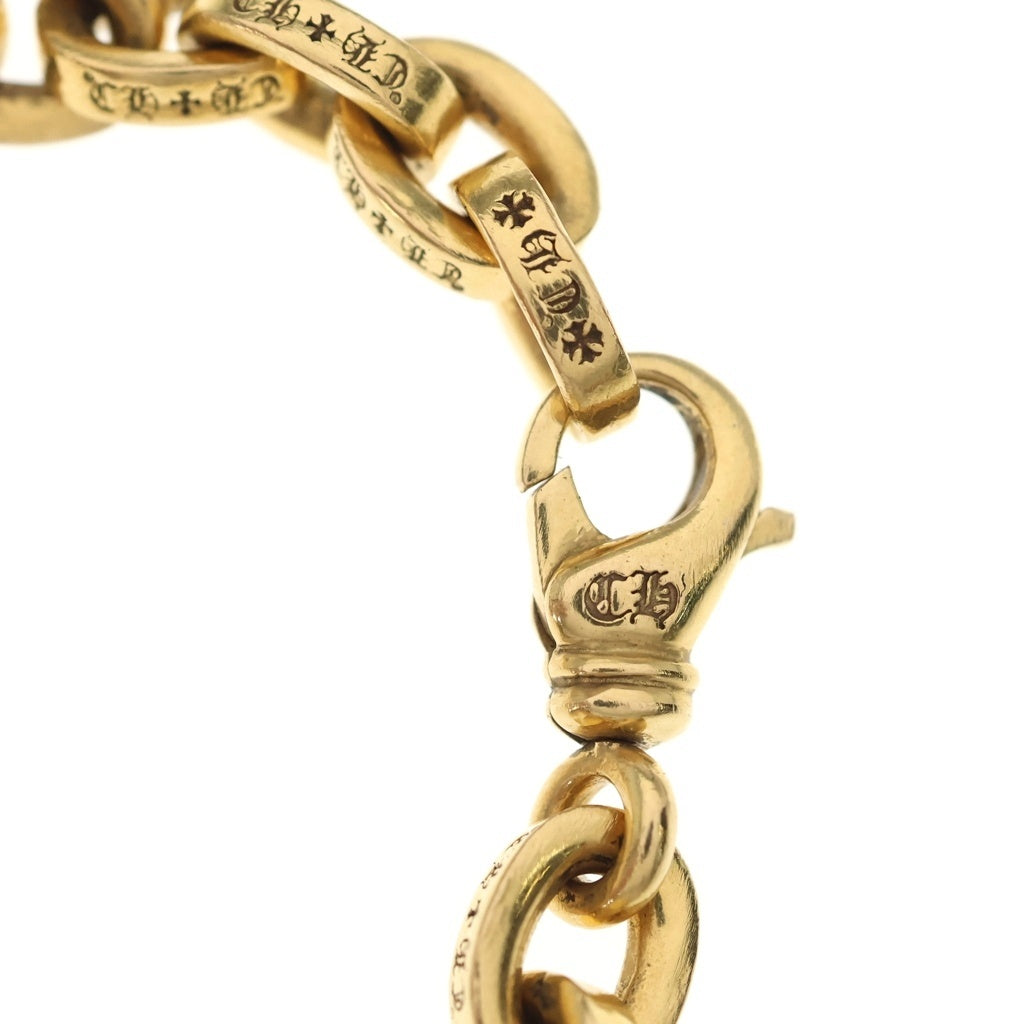 CHROME HEARTS(クロムハーツ) 22K LARGE PAPER CHN ラージペーパーチェーン ゴールドブレスレット ゴールド 7inch
