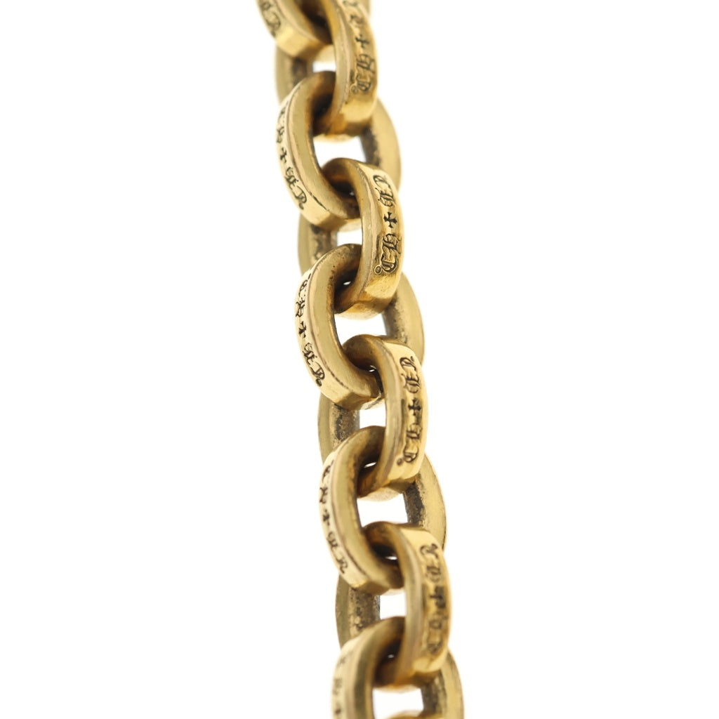 CHROME HEARTS(クロムハーツ) 22K LARGE PAPER CHN ラージペーパーチェーン ゴールドブレスレット ゴールド 7inch