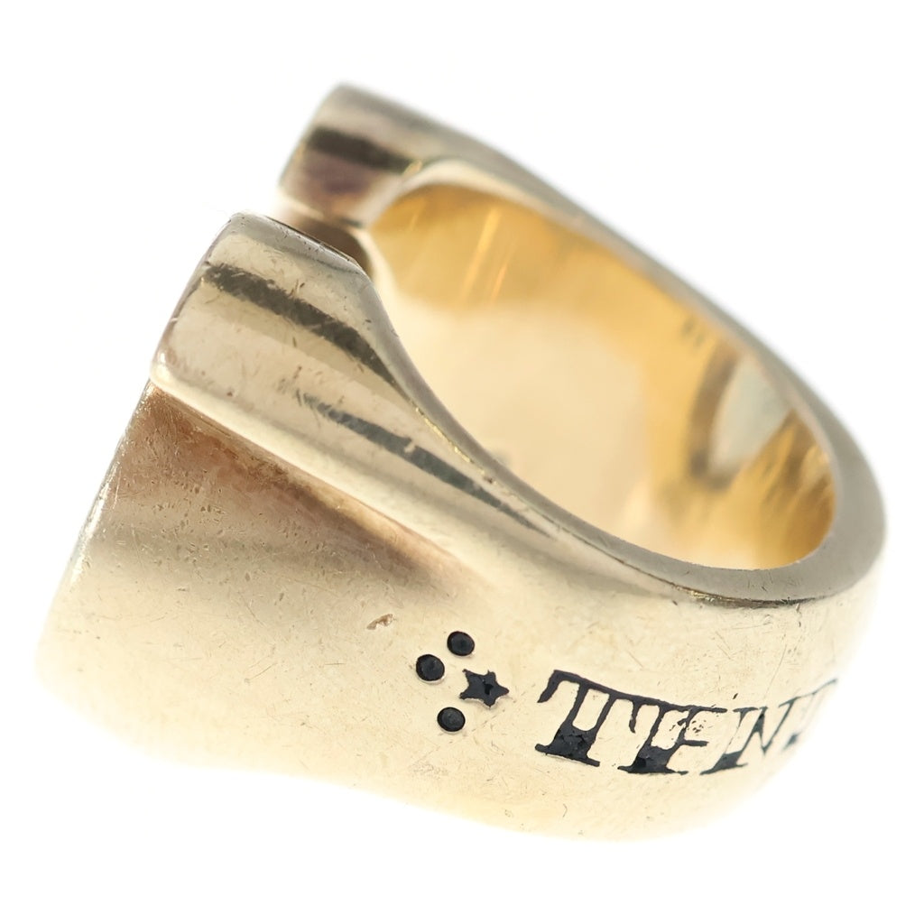 TENDERLOIN(テンダーロイン) T-H.SRING GOLD/STONE 8K ダイヤ ホースシューリング 指輪 ゴールド