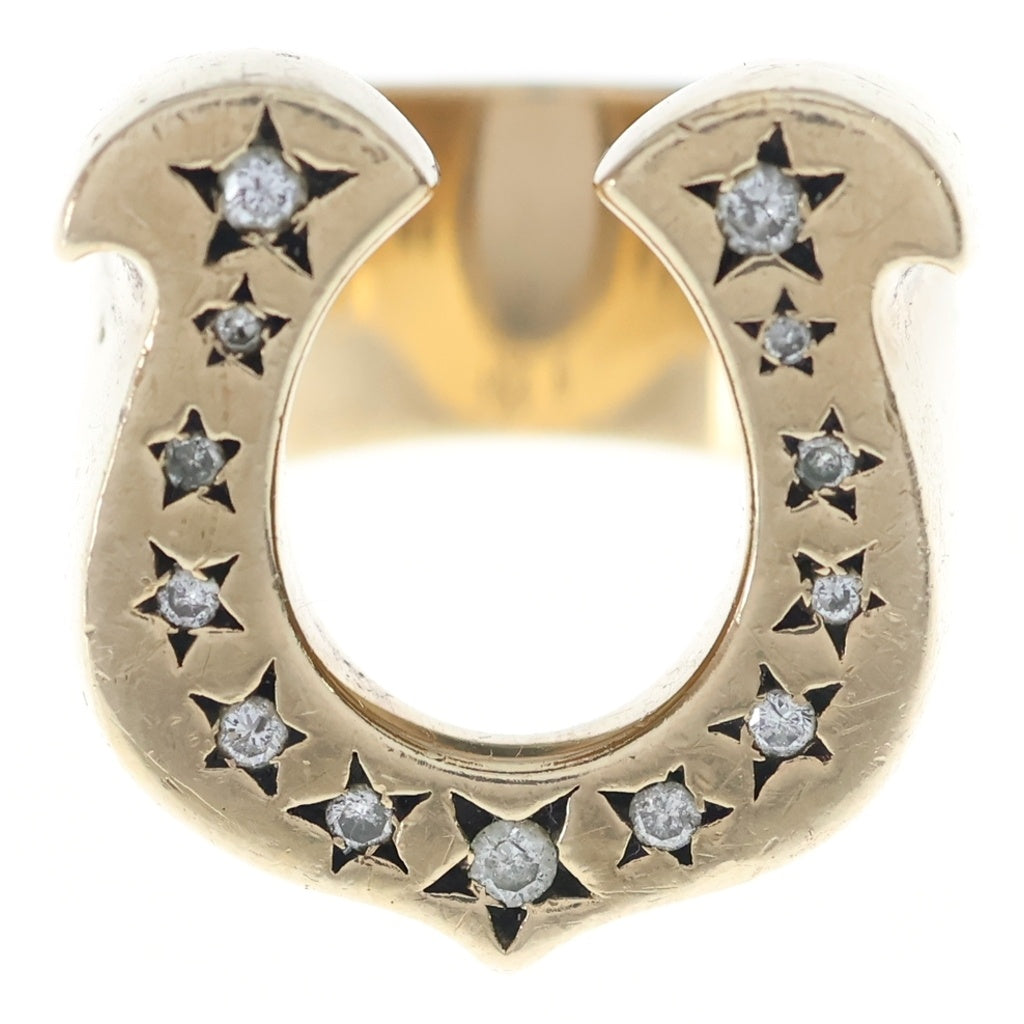 TENDERLOIN(テンダーロイン) T-H.SRING GOLD/STONE 8K ダイヤ ホースシューリング 指輪 ゴールド