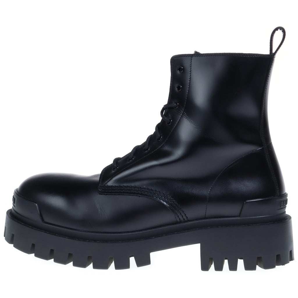 BALENCIAGA(バレンシアガ) STRIKE ZIP BOOTIE ストライクジップレースアップブーツ 844967 ブラック