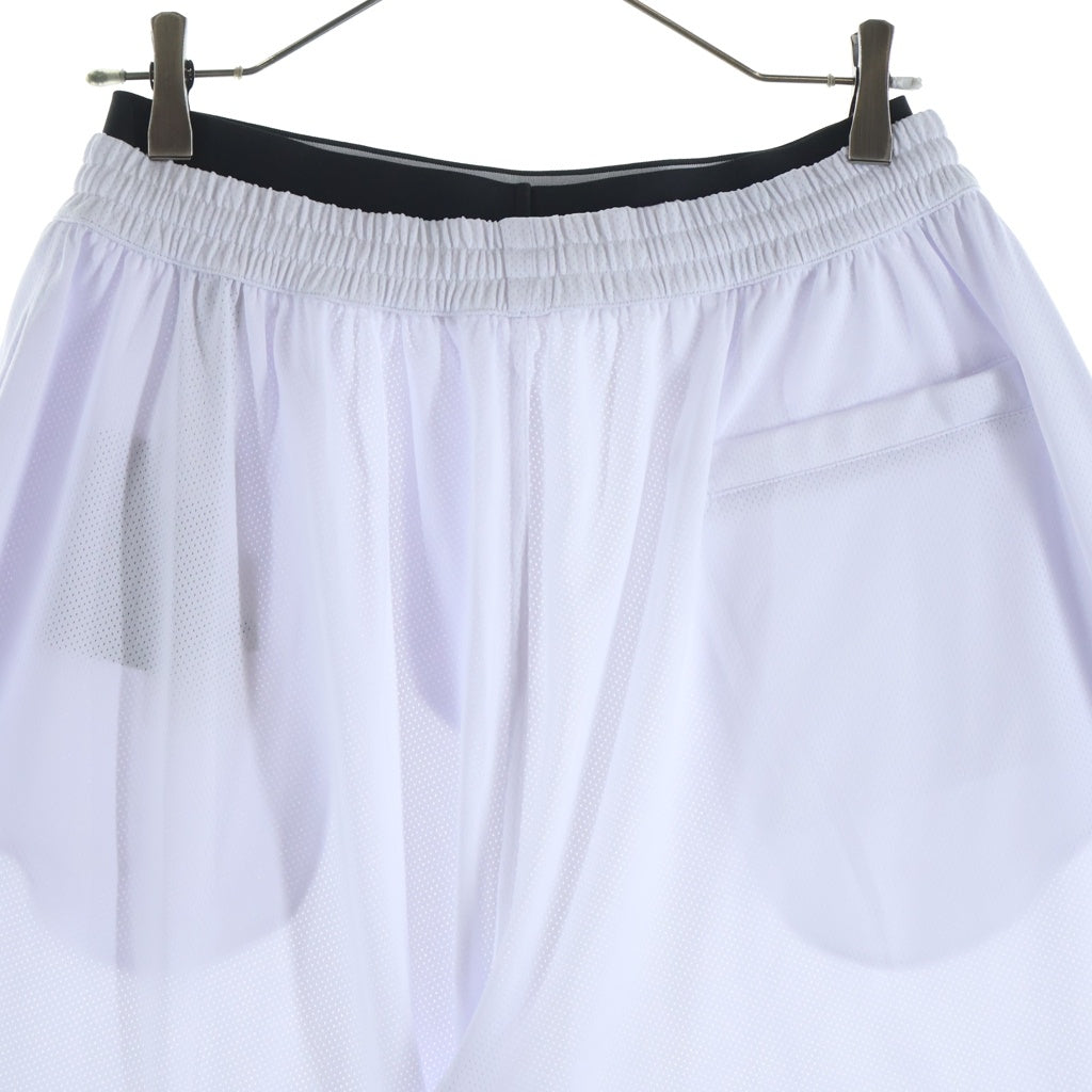 BALENCIAGA(バレンシアガ) 22SS Mesh Shorts ロゴメッシュハーフパンツ ショーツ 698317 4C0B4 ホワイト