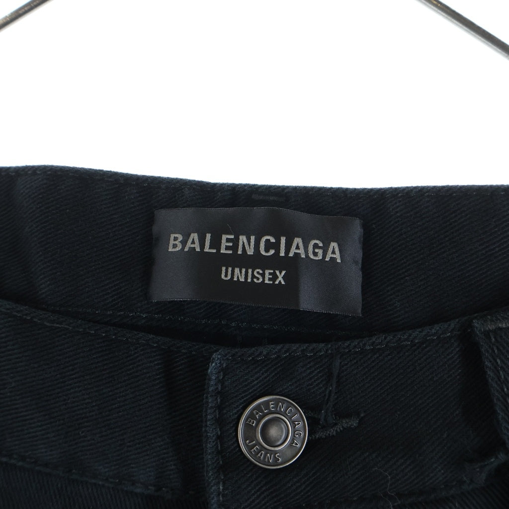 BALENCIAGA(バレンシアガ) 24AW BAGGY DENIM PANTS バギーワイドデニムパンツ 745213 TQW83 ブラック