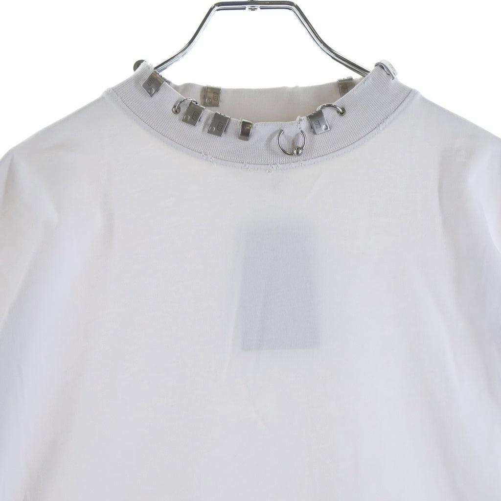 BALENCIAGA(バレンシアガ) 23AW Pierced T-shirt Oversized ピアスオーバーサイズ半袖Tシャツ カットソー 761460 TPVD4 ホワイト