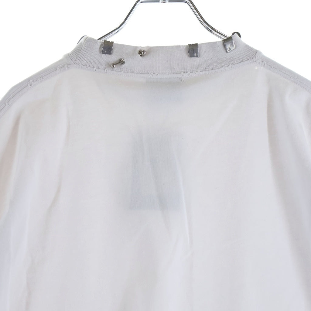 BALENCIAGA(バレンシアガ) 23AW Pierced T-shirt Oversized ピアスオーバーサイズ半袖Tシャツ カットソー 761460 TPVD4 ホワイト