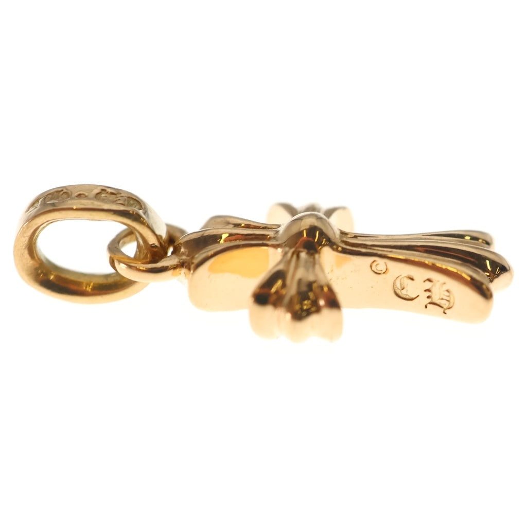 CHROME HEARTS(クロムハーツ) 22K CRS BBYFAT A P/DIA ベイビーファットクロス アフターPAVEダイヤ ペンダントトップ ゴールド