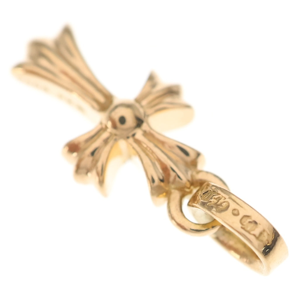 CHROME HEARTS(クロムハーツ) 22K CRS BBYFAT A P/DIA ベイビーファットクロス アフターPAVEダイヤ ペンダントトップ ゴールド