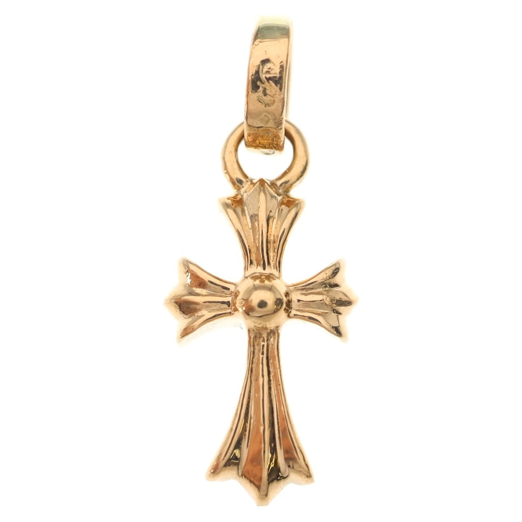 CHROME HEARTS(クロムハーツ) 22K CRS BBYFAT A P/DIA ベイビーファットクロス アフターPAVEダイヤ ペンダントトップ ゴールド