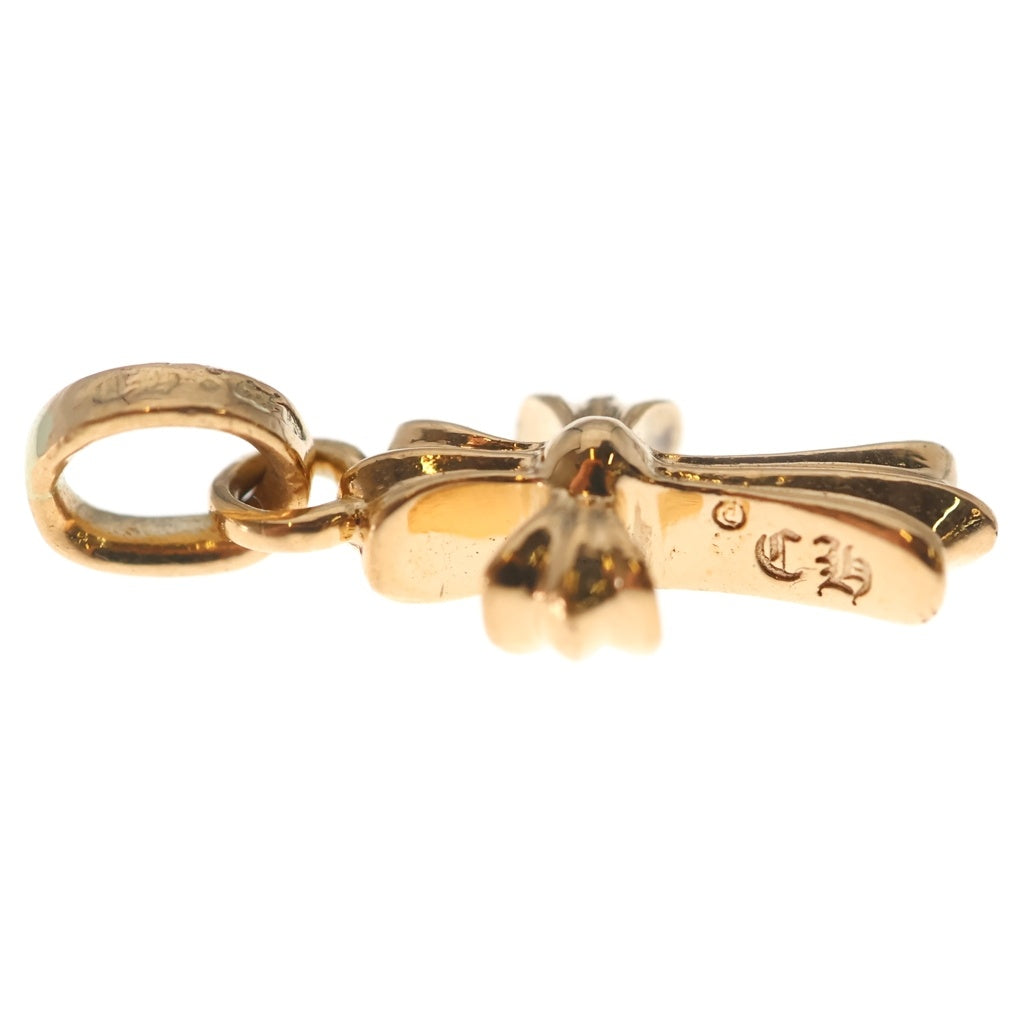 CHROME HEARTS(クロムハーツ) 22K CRS BBYFAT A P/DIA ベイビーファットクロス アフターPAVEダイヤ ペンダントトップ ゴールド