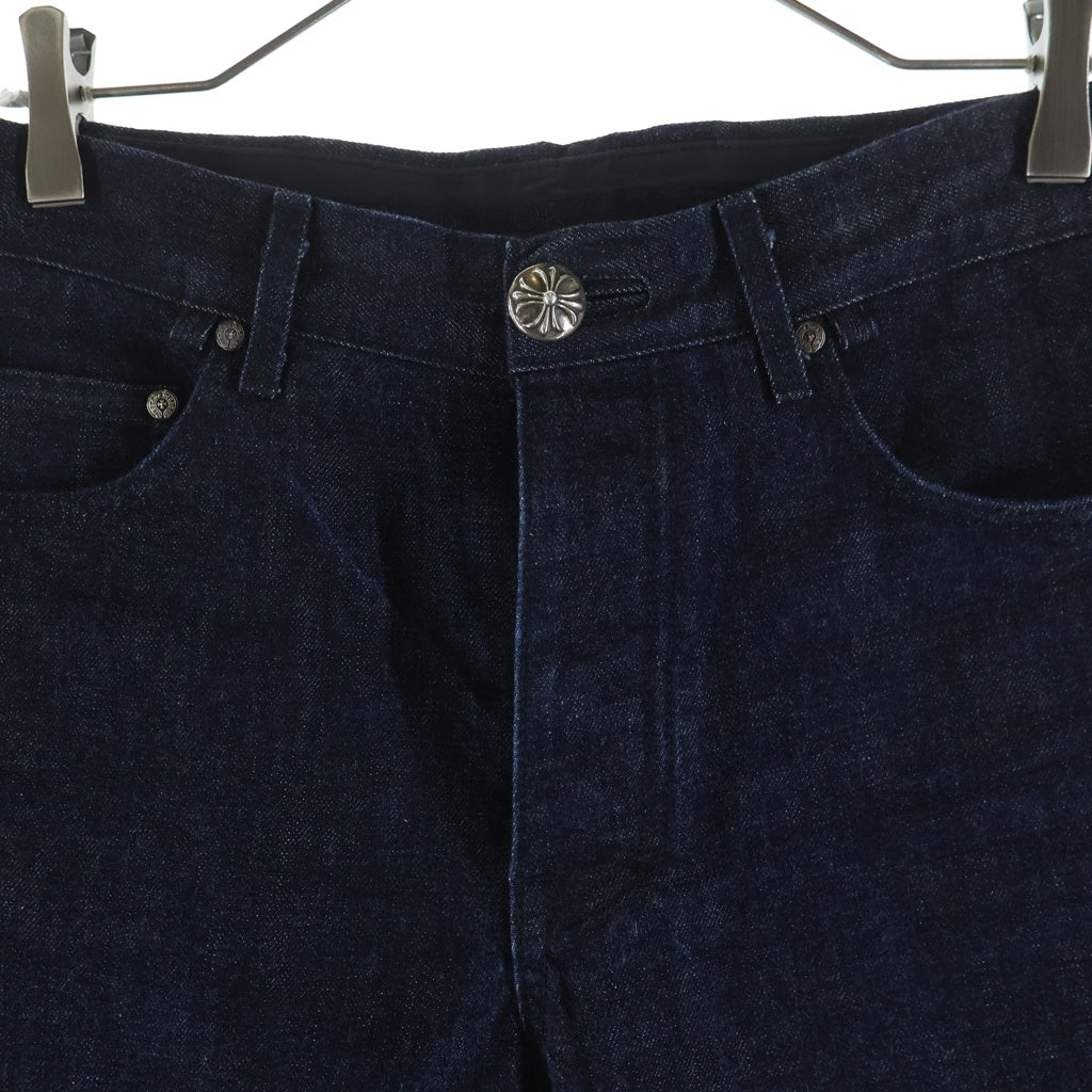 CHROME HEARTS(クロムハーツ) DNM PANTS CRS BTN INDIGO クロスボールボタン スクロールラベル デニムパンツ インディゴ