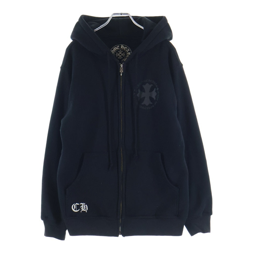 CHROME HEARTS(クロムハーツ) SWTSHRT PLVR バックCHプラスプリント 裏地サーマル ジップアップパーカー
