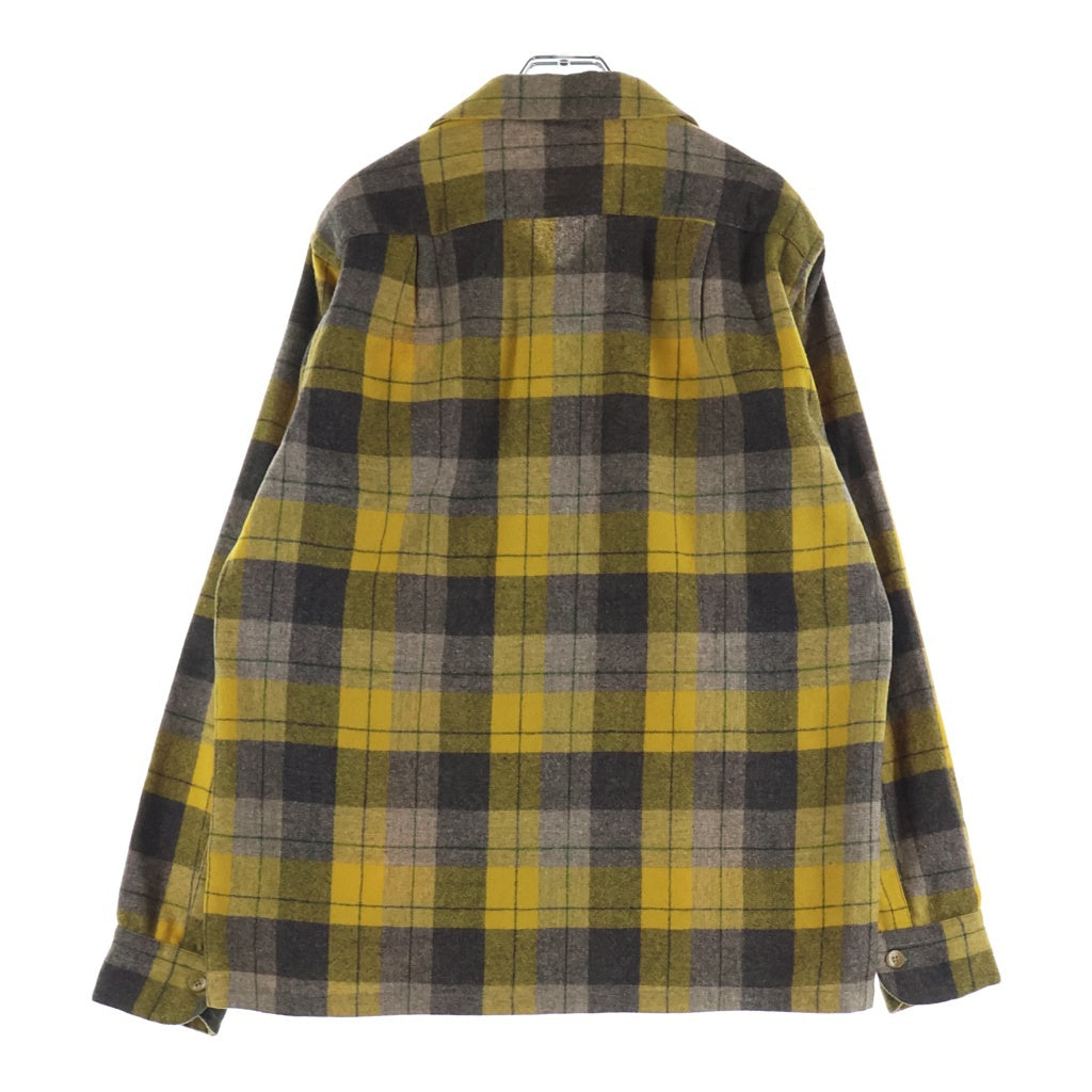 PENDLETON(ペンドルトン) 50S VINTAGE ヴィンテージ USA製 チェック ウールフランネル 長袖シャツ グレー/ブルー