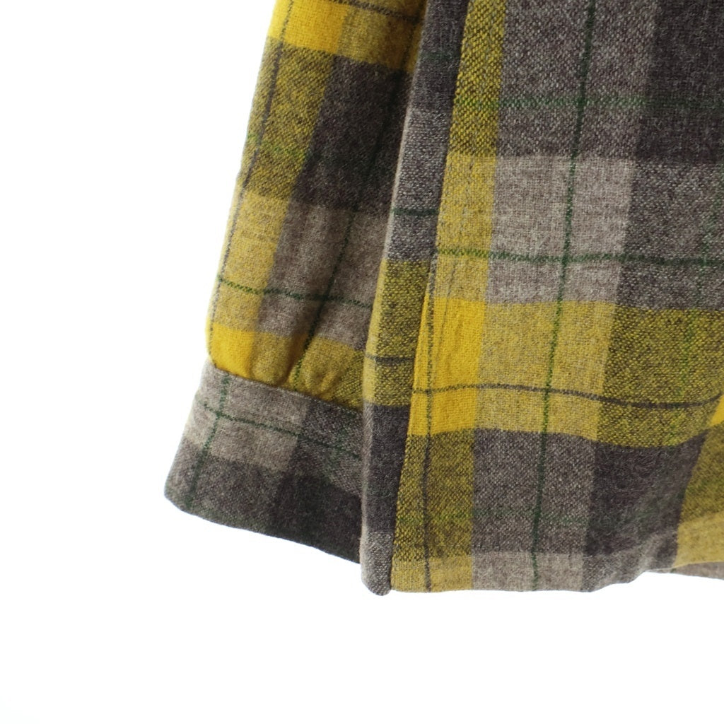 PENDLETON(ペンドルトン) 50S VINTAGE ヴィンテージ USA製 チェック ウールフランネル 長袖シャツ グレー/ブルー