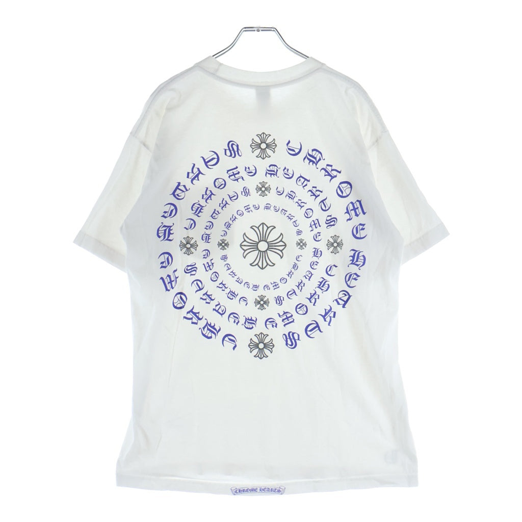 CHROME HEARTS(クロムハーツ) OLD CH PLS T-SHIRT バックCHプラスプリント クルーネック半袖カットソーTシャツ ホワイト