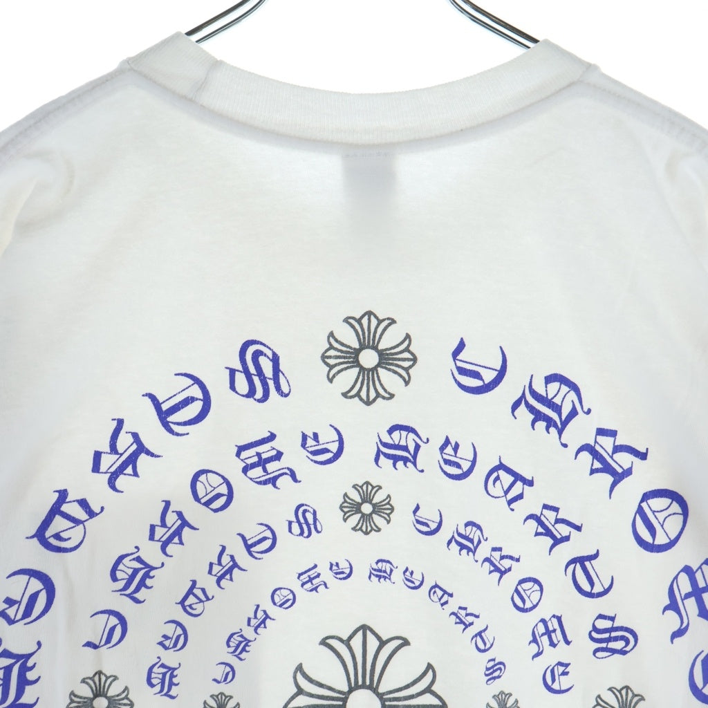 CHROME HEARTS(クロムハーツ) OLD CH PLS T-SHIRT バックCHプラスプリント クルーネック半袖カットソーTシャツ ホワイト
