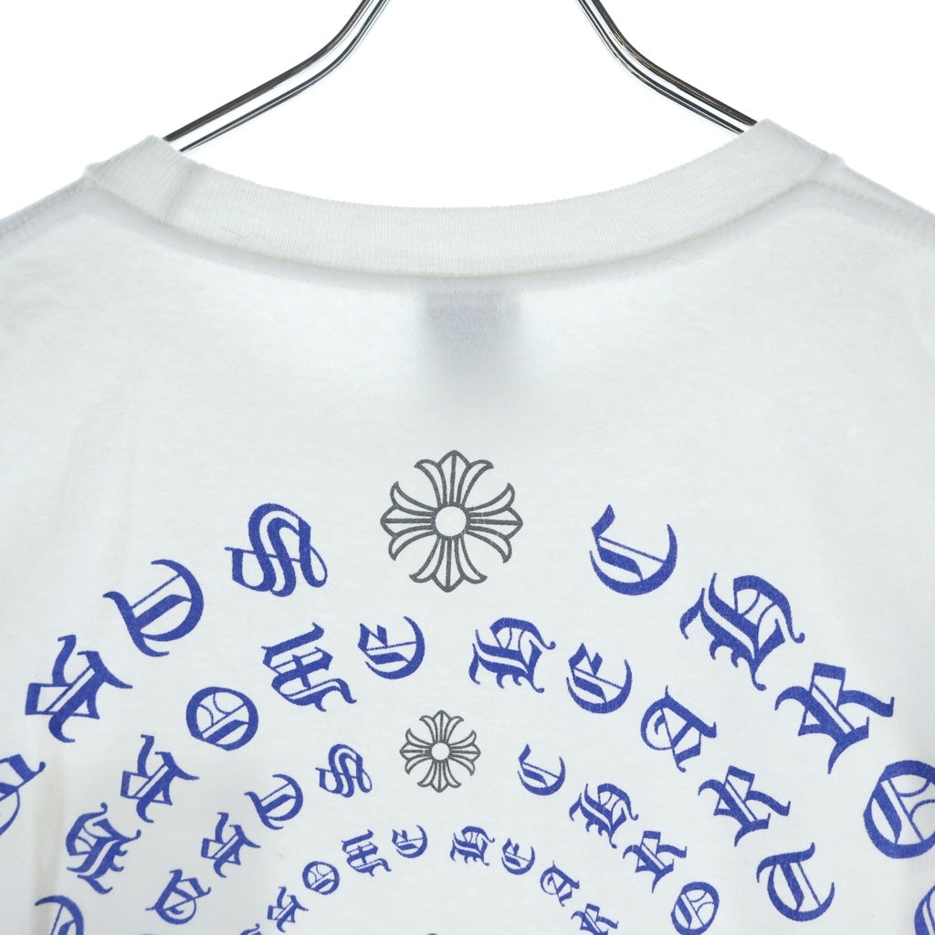 CHROME HEARTS(クロムハーツ) OLD CH PLS T-SHIRT バックCHプラスプリント クルーネック半袖カットソーTシャツ ホワイト