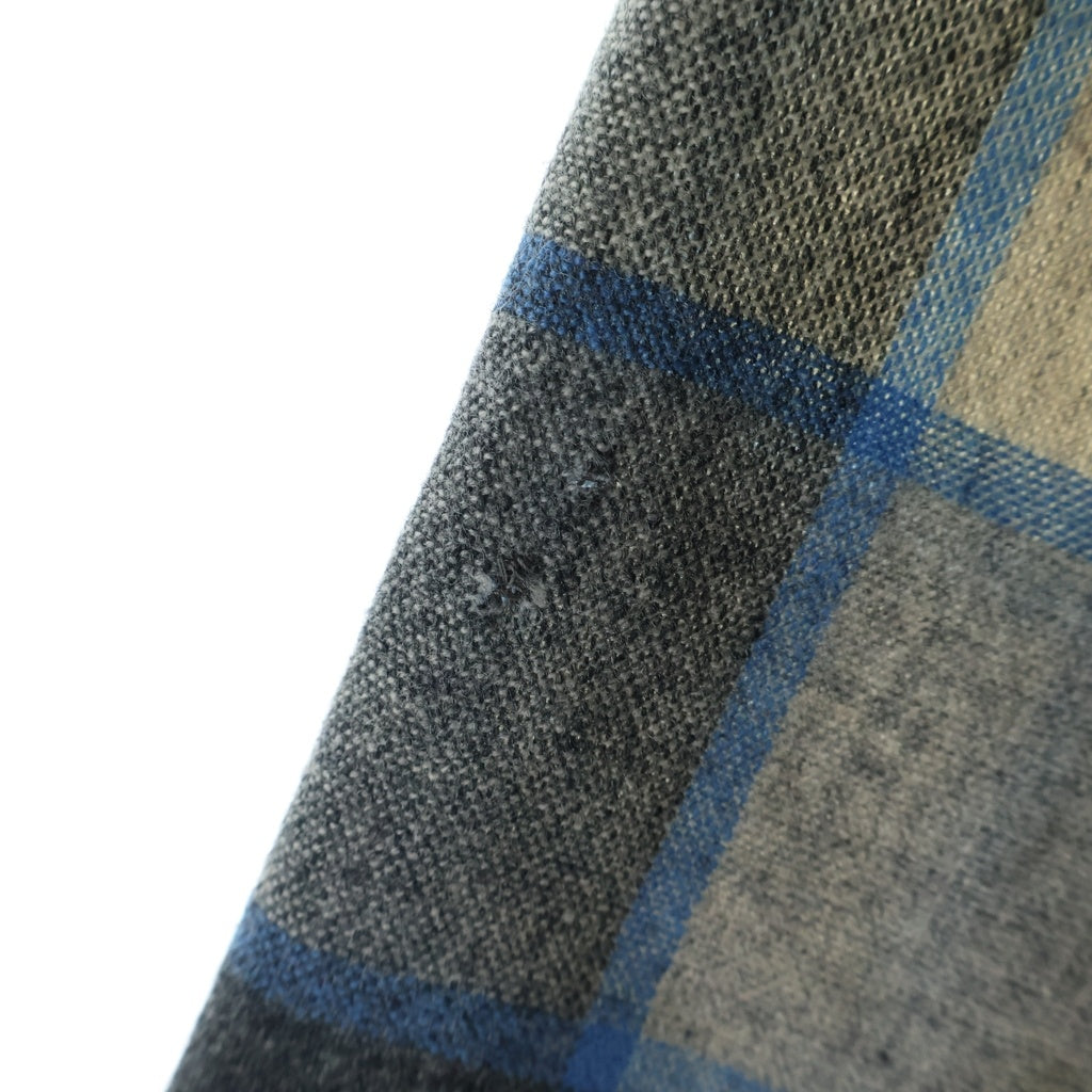 PENDLETON(ペンドルトン) 50S VINTAGE ヴィンテージ USA製 チェック ウールフランネル 長袖シャツ グレー/ブルー