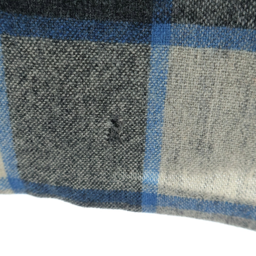 PENDLETON(ペンドルトン) 50S VINTAGE ヴィンテージ USA製 チェック ウールフランネル 長袖シャツ グレー/ブルー