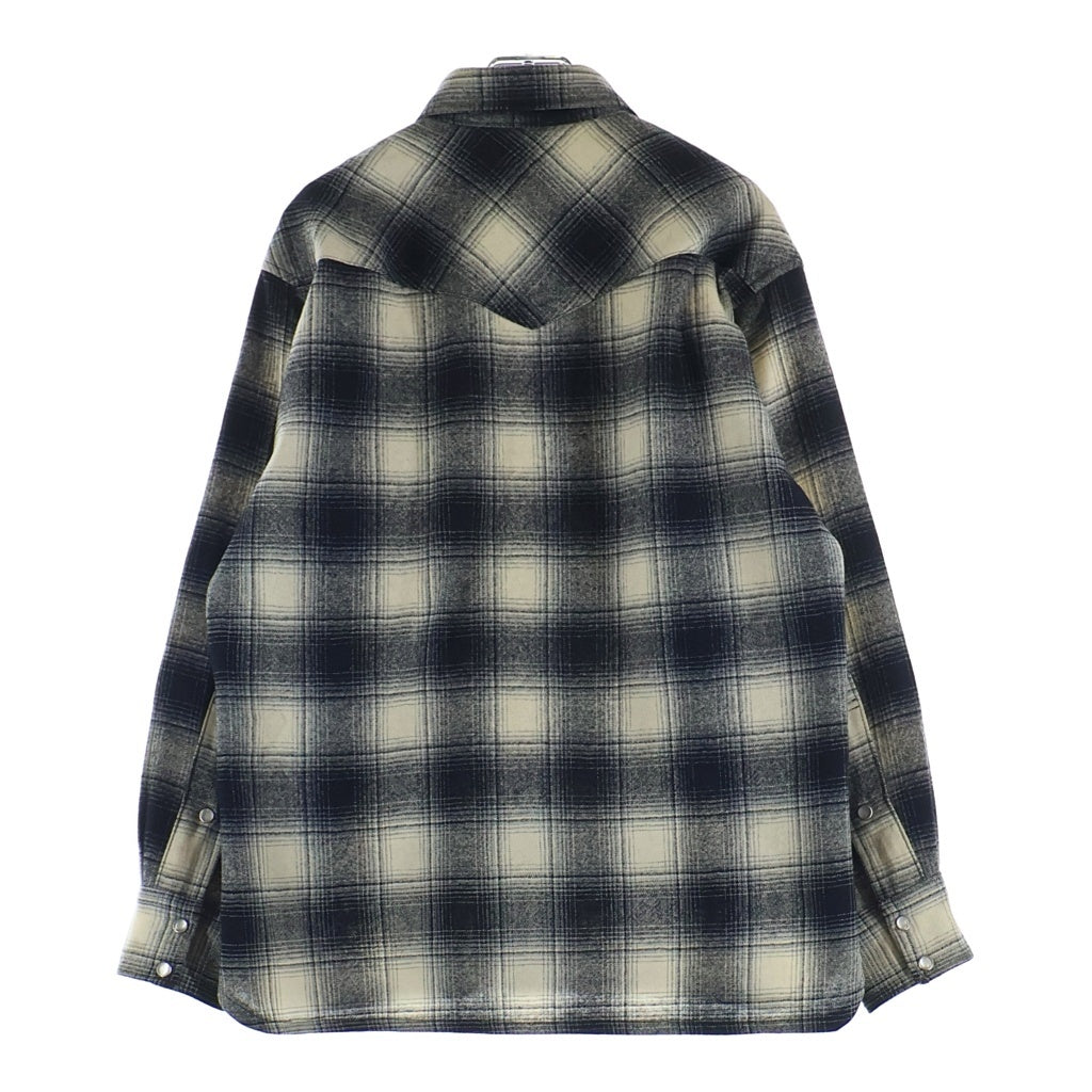 PENDLETON(ペンドルトン) 70S VINTAGE ヴィンテージ USA製 ウエスタン ウール 長袖シャツ ブラック/ホワイト